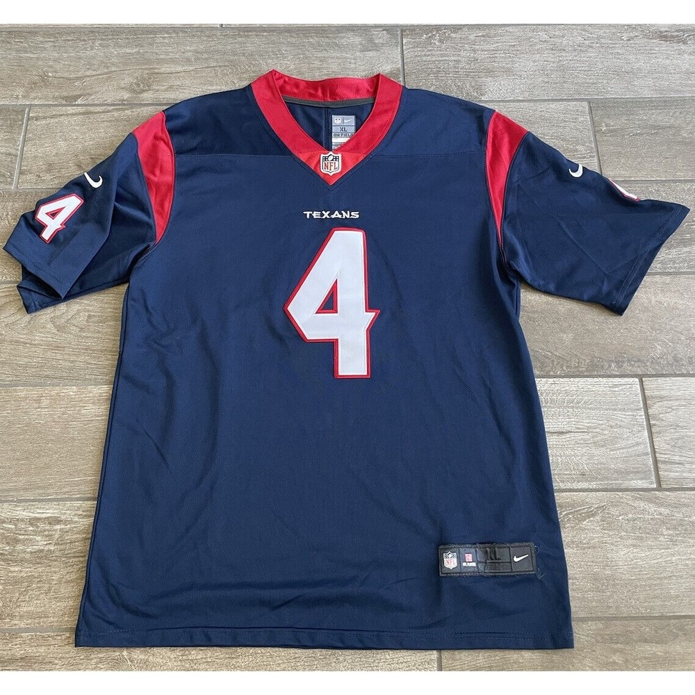 Deshaun Watson #4 Houston Texans Nike NFL On Field Jersey Men’s XL embroidered